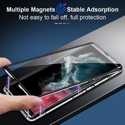 Suitable for Samsung S25 Ultra Mobile Phone Case Magneto 23plus Metal Magnetic Double Sided Glass Sheath