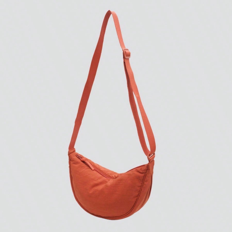 Sac bandoulière léger en nylon pour femme, Sac à bandoulière décontracté polyvalent pour étudiant, Sac à bandoulière unique pour voyage en extérieur Orange multicolore