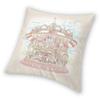 Pastel Circus Carousel Square Pillowcase Polyester Printed Zip Decor Throw Pillow Case Home Cushion Cover 45x45