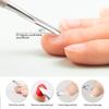 3Pcs/set Professional Nail Cuticle Trimmer and Pusher - Ergonomic Stainless Steel Dead Skin Scissor Nipper Tool for Home Use