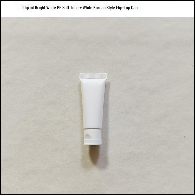 In Stock 10g Eye Cream Empty Tube - Milky White Refillable Skincare Cosmetics Packaging 
