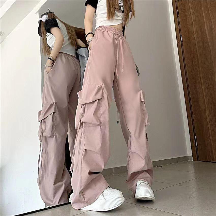 2026 Women's High-Waisted Retro Workwear Wide-Leg Pants - Loose, Floor-Length Design