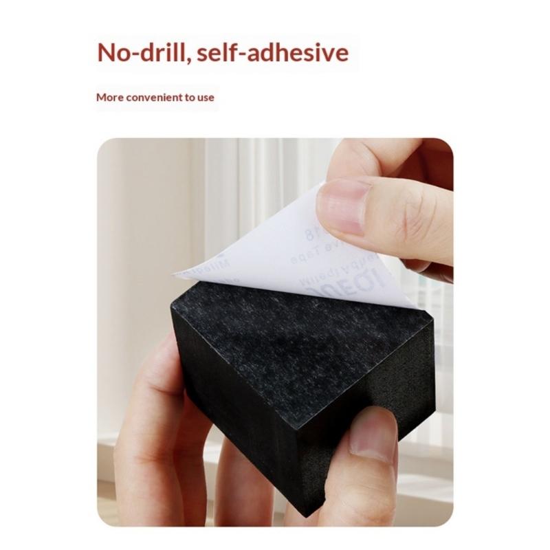 4Pcs Adhesive Back Sponge Height Increasing Vibration Damper Pad Enhancing Viewing Angles And Cooling For Home Theaters