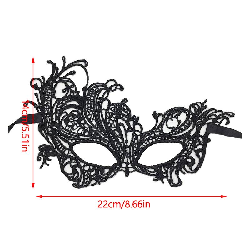 1PC Unisex Gothic Hollow Mask Black Color Sexy Lace Masquerade Half Face Lace Cosplay Mask
