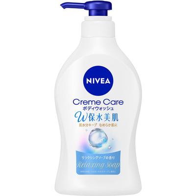 NIVEA Cream Care Body Wash W Savon relaxant pour la peau qui retient l'eau Pompe parfumée 470 ml Gamme de prix moyenne personnelle Savon pour le corps Appliquer une quantité appropriée