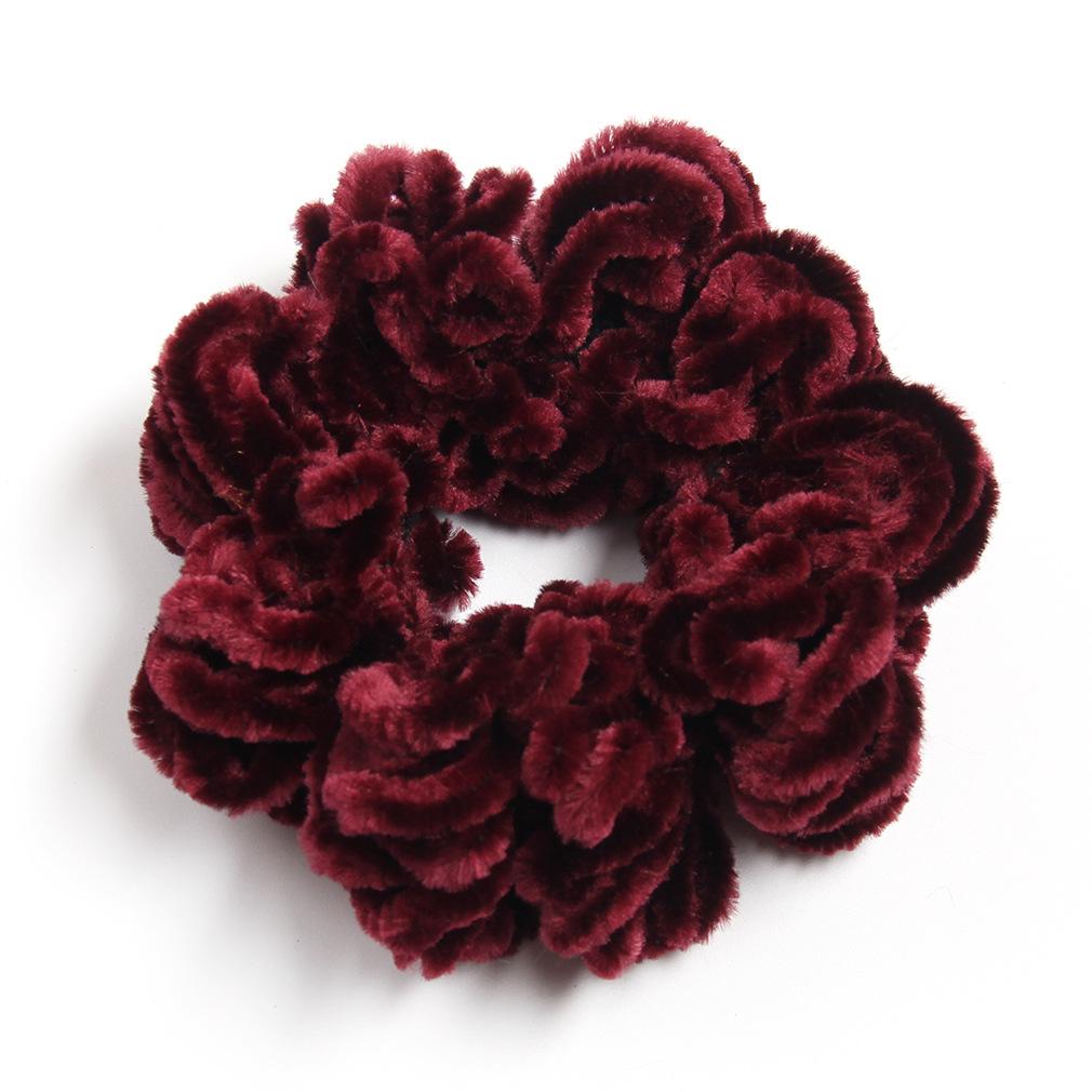 Ethnic Wool Knitted Scrunchies: Spring & Autumn Style Hair Accessories for Women