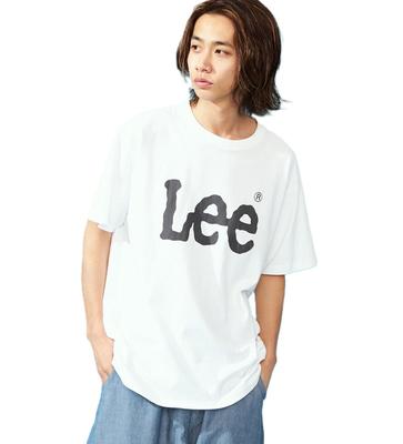 Camiseta Masculina Branca Lee Logo Grande,