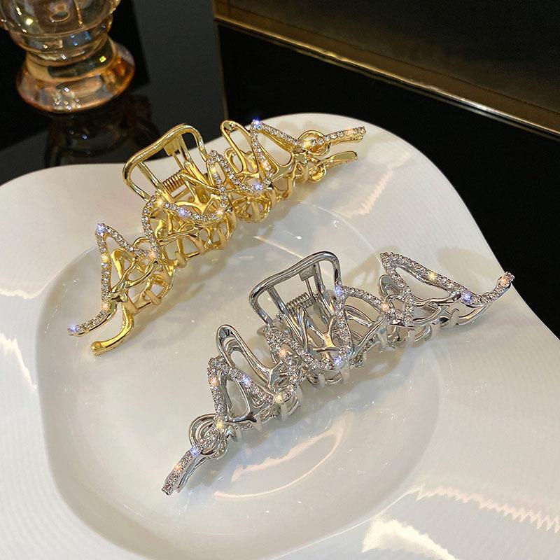 Modne kryształowe metalowe spinki do włosów dla kobiet Bath Crab Hairgrip Spinki do włosów Spinki do włosów Akcesoria do włosów Spinki do włosów Nakrycia głowy