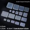 Rectangular Transparent PP Plastic Storage Box for Stationery, Cards, Hardware, Jewelry, and Fishing Gear