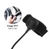3.5mm PTT Throat Mic Earpiece Anti Radiation Covert Air Acoustic Tube Headset for Mobile Phone