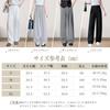 Inotenka Linen Loose Solid Perfect for and Office Use Women's Wide-Leg Pants, Summer, Lightweight, Figure-Flattering, Fit, Breathable, Slimming,