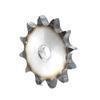 08B Flat Sprocket 10T-45T, 12.7mm Pitch, 7mm Thick A3 Steel Surface Hardened Chainwheel for Industrial Drive & Conveyor Systems
