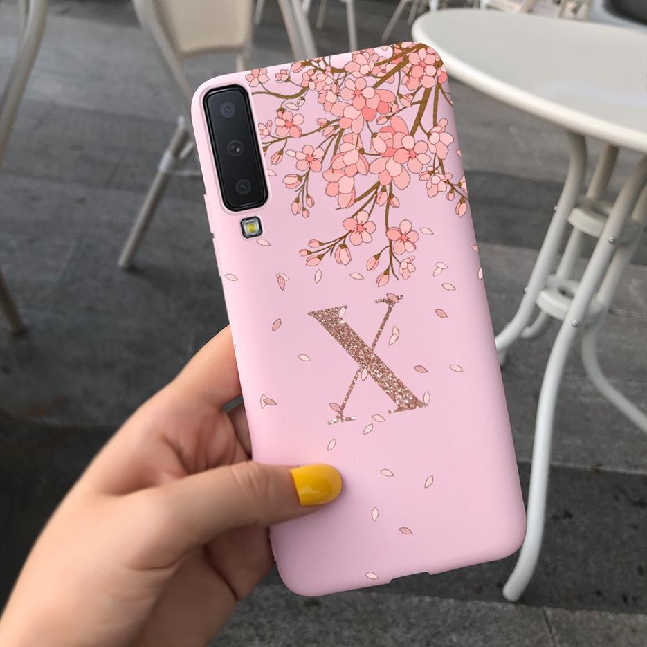

For Samsung Galaxy A7 2018 Case SM-A750F Cute Crown Letters Cover Silicone Soft TPU Phone Case For Samsung A7 2018 A750F Bumper Samsung A7 2018