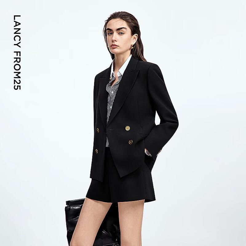 Lancy Women's Elegant Acetate Blend Business Blazer