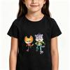 2026 NUOVA La Creature Cases T-shirt per Bambini 100% Cotone Stampa Cartoni Animati 2-12 Anni Unisex Streetwear Manica Corta Casual Girocollo T-shirt