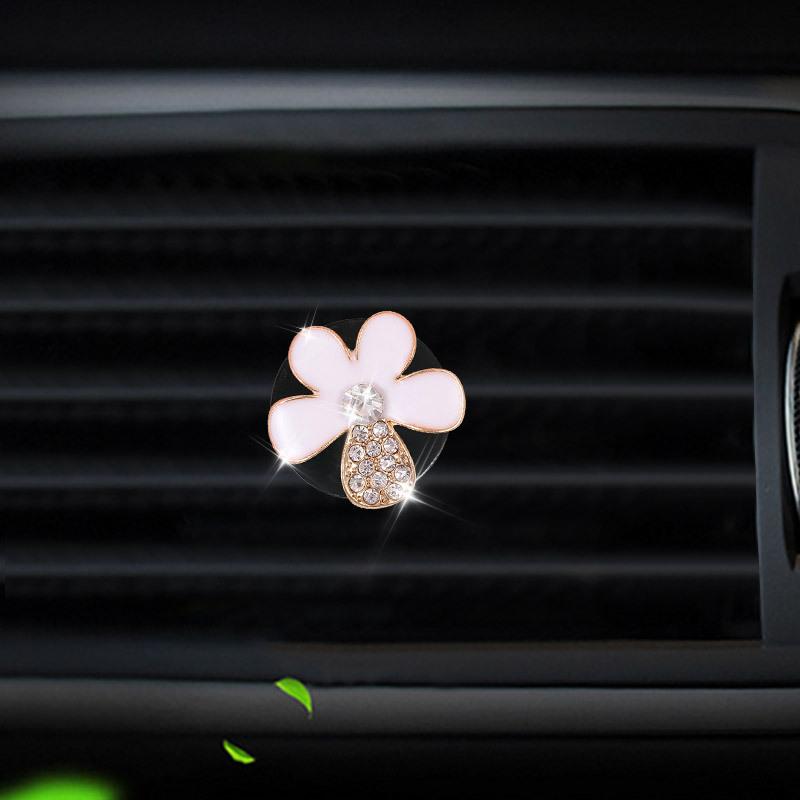 2 buc. Clemă de aerisire pentru aromoterapie pentru mașină, geantă de mână cu toc înalt cu stras de lux Odorizant pentru automobile, priză de aer, clemă de decorare, accesorii pentru interiorul mașinii