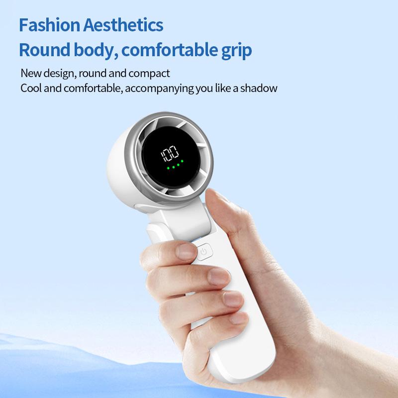 Eyelash Blower Bladeless Fan Small Creative Mini Handheld Portable USB High-speed Violence Fan Neck-hanging Fan New Dropshipping