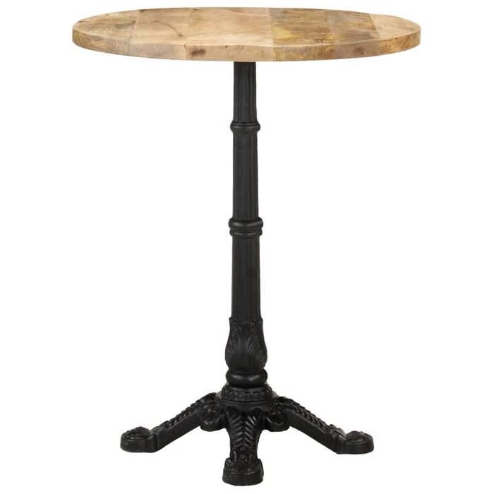 VidaXL Bistro Table Ø60x76 Cm Raw Mango Wood