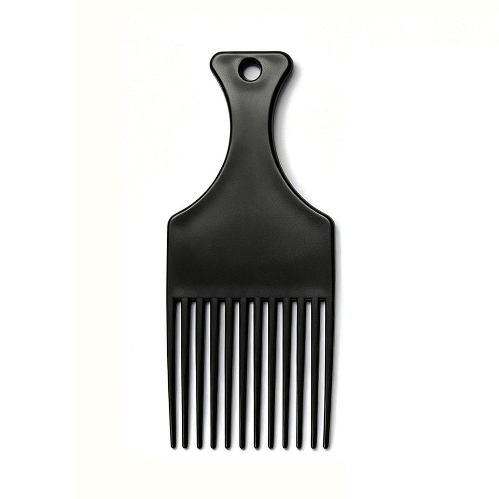 Colorful Anti-Static Plastic Hair Comb Set for Salon & Men's Styling, Including Fork Comb and Hairpin.