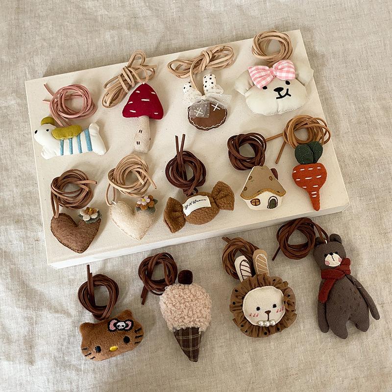 Desene Animate Drăguț Material Pluș Mic Animal Gât Colier Nișă Feminină Literar Retro Concav Lanț Pulover Pandantiv