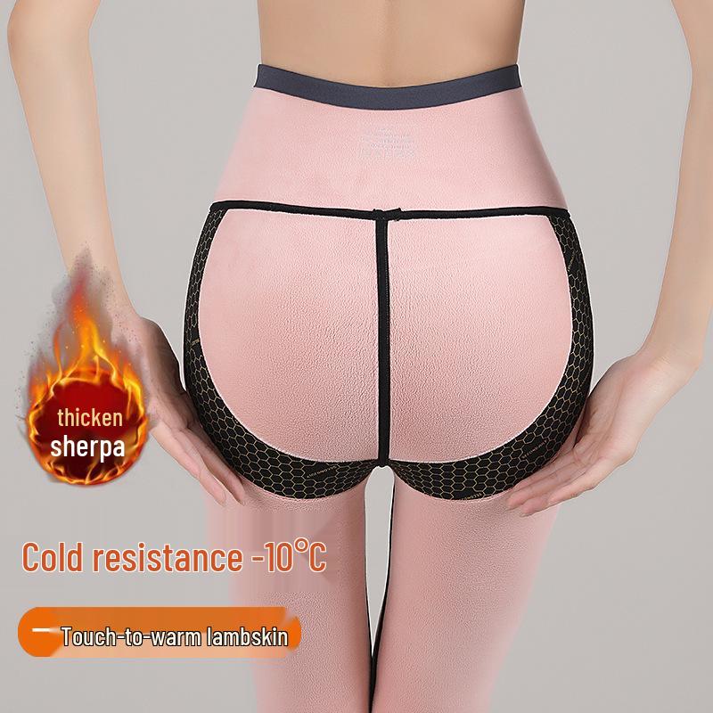 Women's High Waist Velvet-Lined Tummy Control Pants
