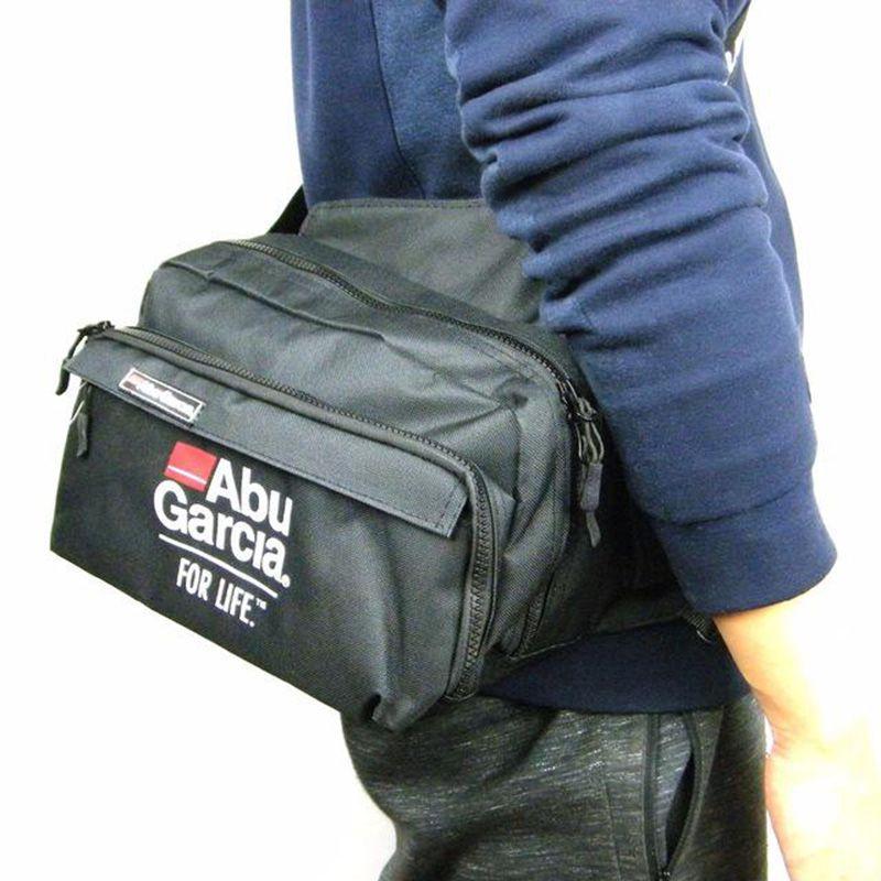 Garcia Fishing Tackle Bag Waterproof 600d Nylon Durable Outdoor Waist Bag**