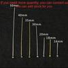 50-200pcs/lot 16 20 25 30 40 50 Mm Gold Metal Ball Head Pins For Diy Jewelry Making Head Pins Findings Dia 0.5mm Supplies