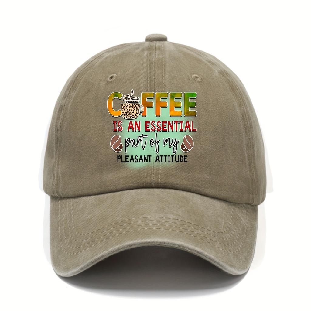 Coffee is an Important Part of My Pleasant Attitude Baseball Cap Adult Unisex Casual Polyester Adjustable