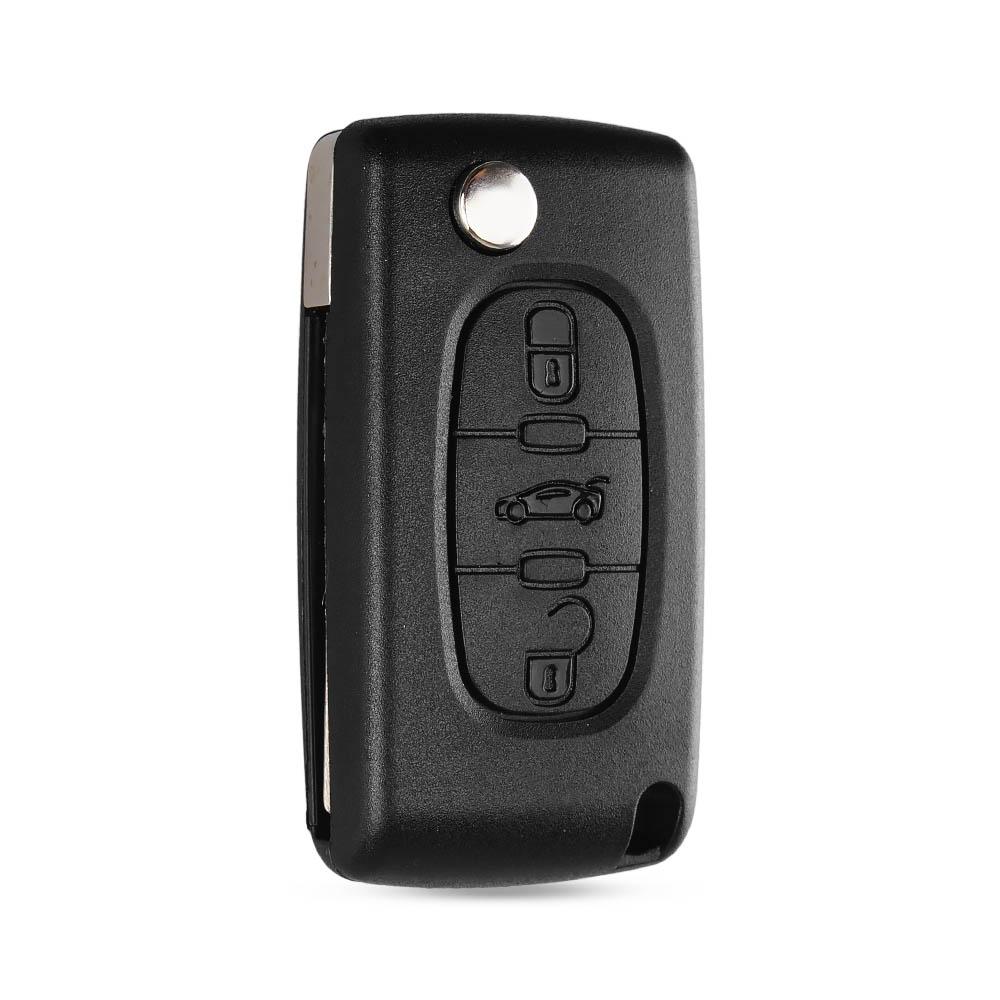 KEYYOU For Peugeot 407 407 307 308 607 Remote Key Case Shell Key Cover 3 Buttons Key Case CE0523