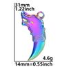 5pc Fashion Love Evil Eyes Colorful Stainless Steel Pendant Handmade Pendants Necklace Materials DIY Sword Accessories Findings