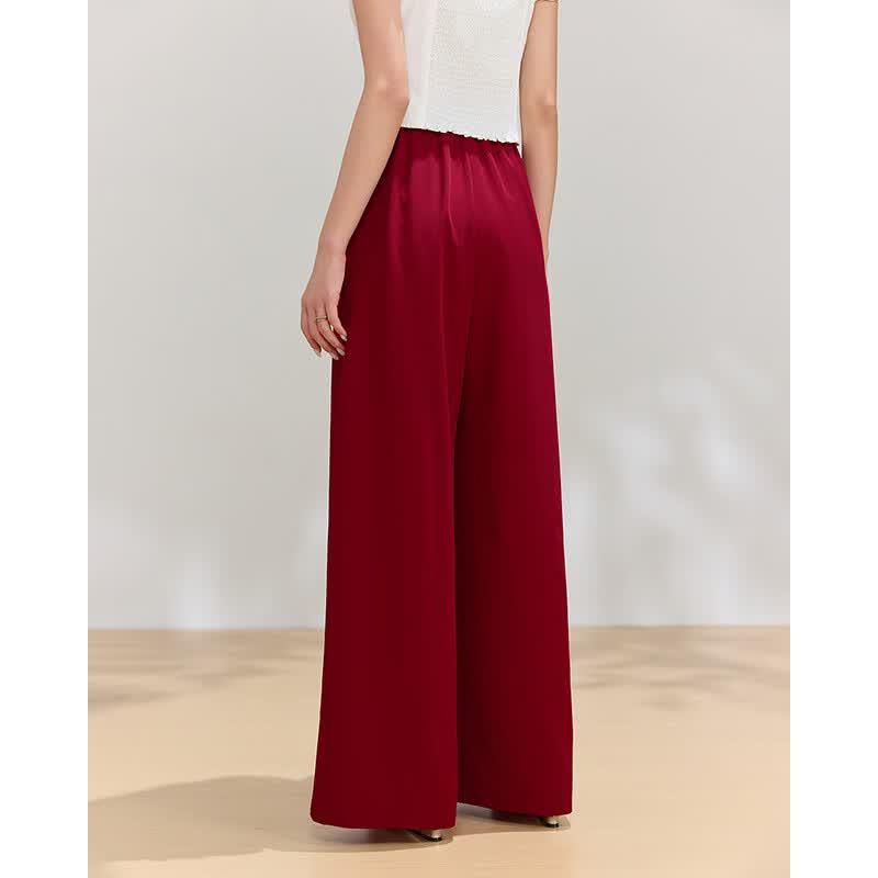 IEF Summer Minimalist Wide-Leg Commuter Trousers