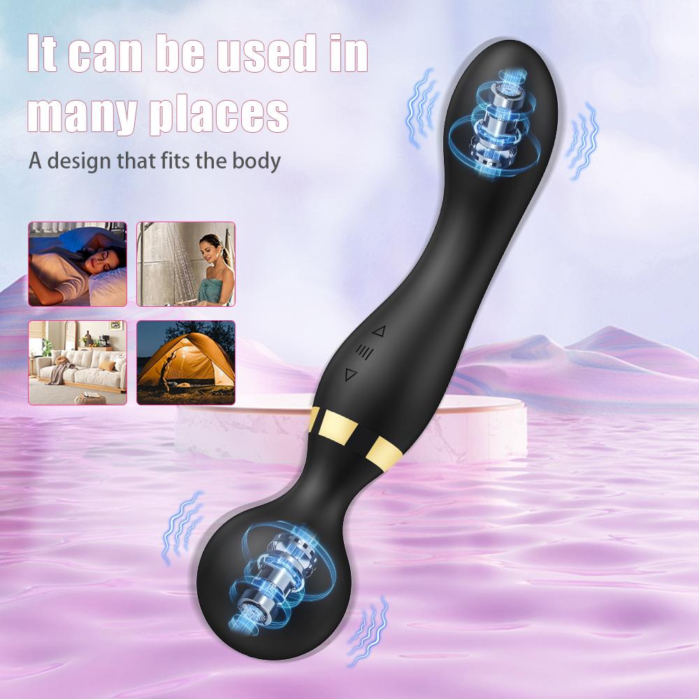 Double Head Powerful Clit Vibrators for Women AV Magic Wand Massager Dildo G Spot Orgasm Clitoris Stimulator Masturbator
