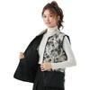 Women's Spring and Autumn Four Seasons Warmth Light Chinese Style Casual Threaded Collar Outside The Cotton Vest Fashionable and Warm