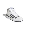 Adidas Originals Forum Mid J Casual Cano Médio Tênis de Skate Infantil Tênis Infantil Branco Cinza GY7061
