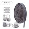 Tennis Silver Diamond Buckle Shoelaces No Tie Shoe Laces Elastic Laces Sneakers Without Ties Flat Shoelace for Shoes Accessories