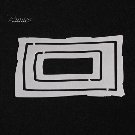 Rectangle Frame Cutting Die DIY Scrapbook Paper Cards Making Stencil Mold Decor