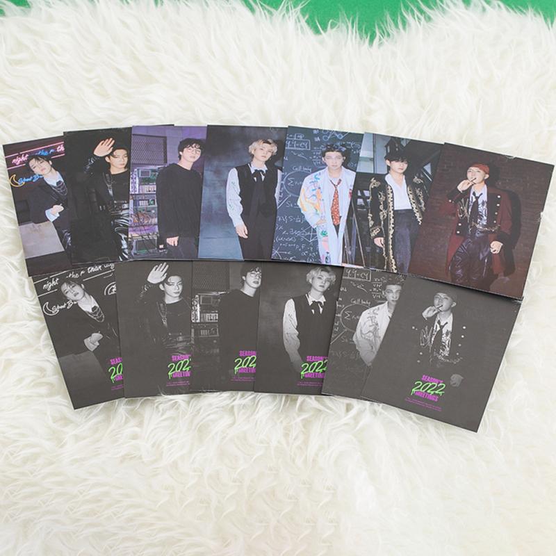 54 szt. Niepowtarzalne karty fotograficzne Bts Karty Lomo 2022 Kalendarz na biurko Kolekcja prezentów dla fanów Bts