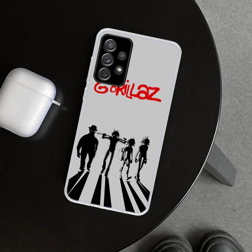 Gorillaz Anime Phone Case Cover for Samsung Galaxy A12 A22 A32 A52 A72 A02S A51 A50S A31 A20S A10S Note 20 Ultra 10 Plus Galaxy
