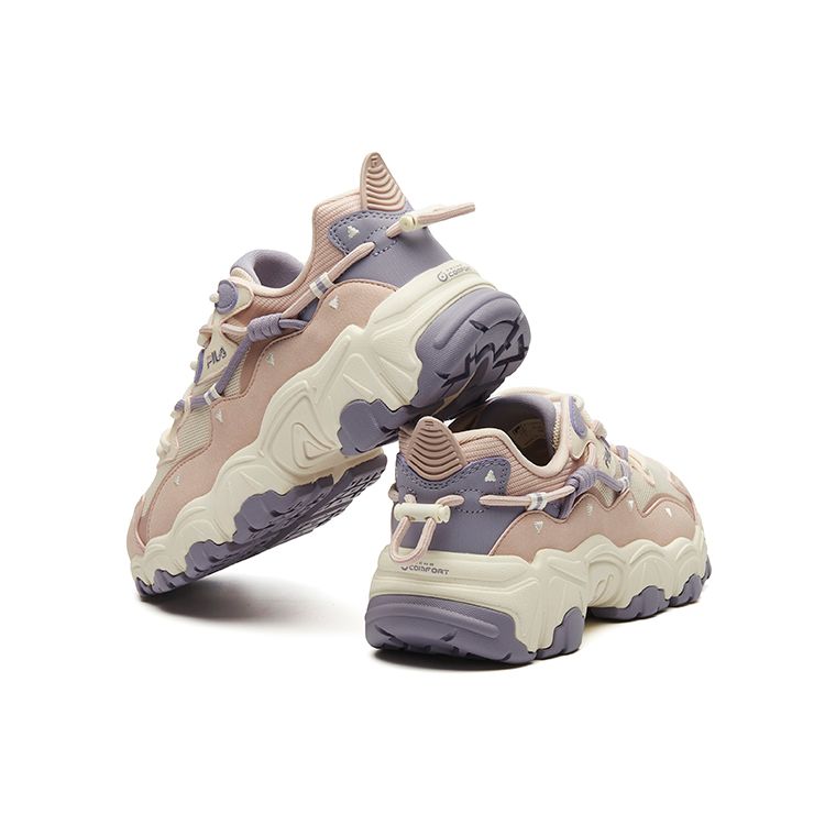 Fila Cat Paw Fabric Synthetic Leather Tpu Mesh Cat Paw 2.0 Sport Comfort Low Top Lifestyle Casual Shoes Women Casual Shoes Smoke-Pink F12W134108FDR