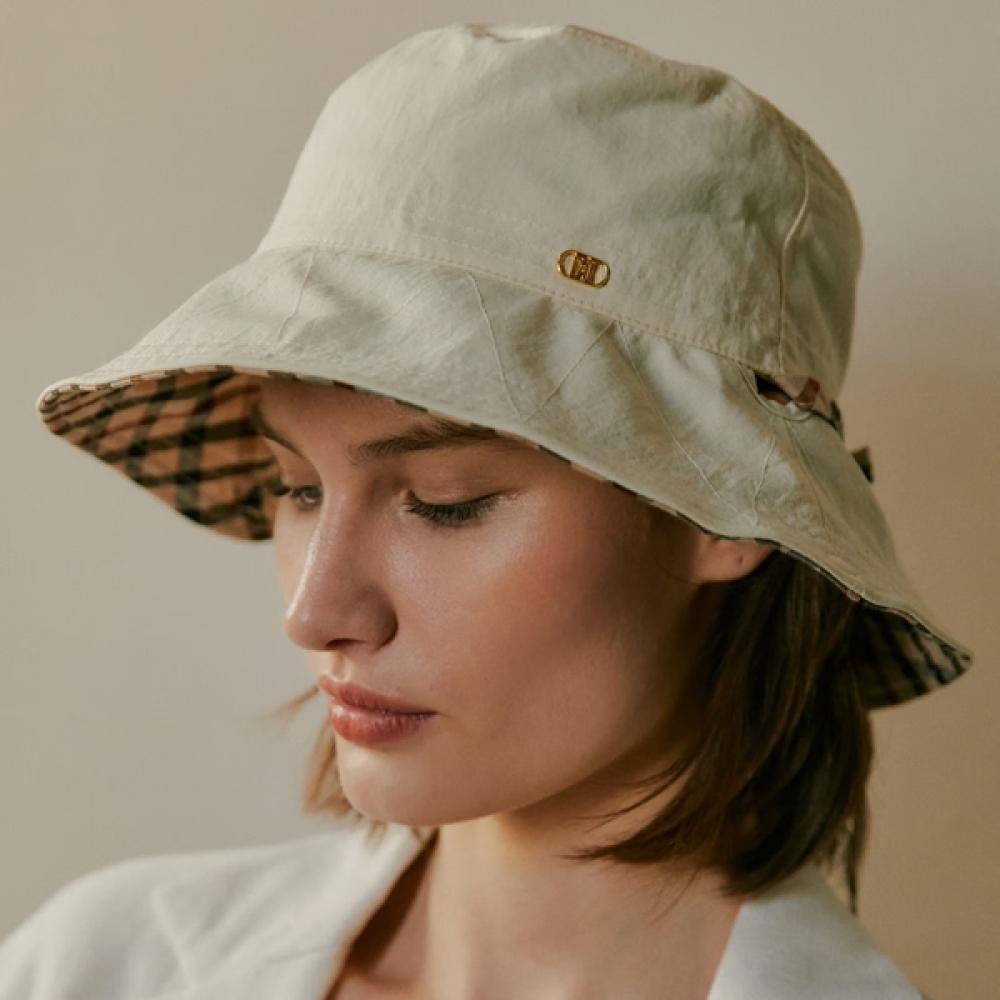 Daks Ivory Strap Decorative Bucket Hat Dbhe5e184iv Single option