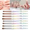 4Pcs/Set Nail Art Brushes with Non-slip Handle Women Nail Design Painting Brushes DIY Manicure Art Pens Nail Extension Gel Builder Brush Tools