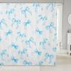 Feelyou Pink Bow Bath Curtain for Kids Boys Girls 72"x72" Cute Dreamy Princess Style Shower Curtain Waterproof Bow Pattern Bathroom Shower Curtain