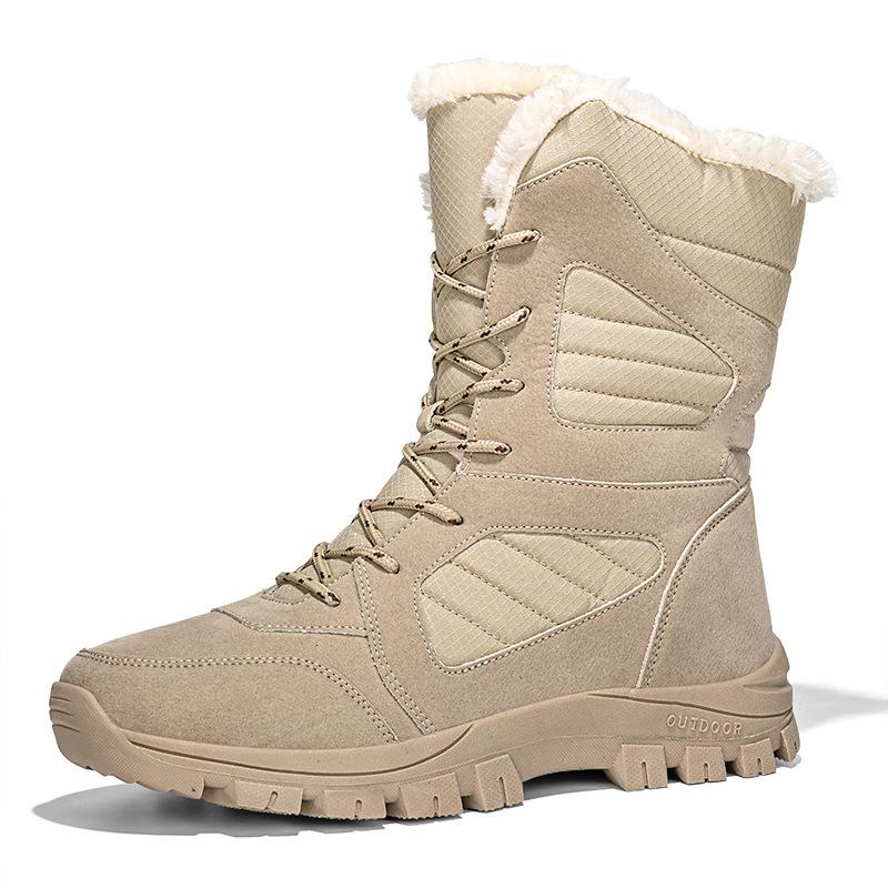 Boot Woman High-top Waterproof Ankle Boots Men Thick Plus Warm Large Size Snow Hiking Boots Outdoor Cotton Shoes Sneakers