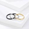 2mm Stainless Steel Women's Simple Plain Band Cross-border American European Fashion Non-fading Ring, Versatile Couple Matching Finger Band.