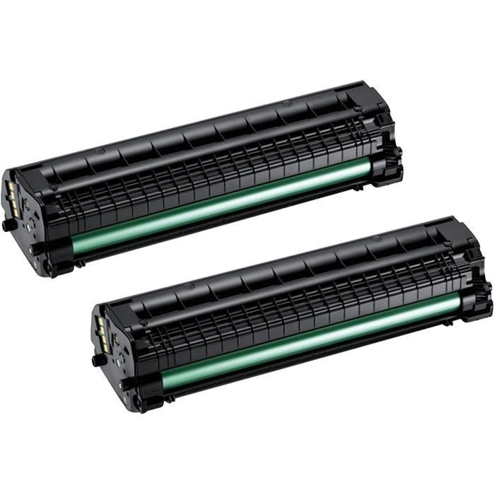 Toner - Samsung - MLT-D1042S - Pack de 2 - Compatible - Noir - 1500 Pages