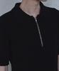 PARADIGMFILM [Ep.02] Double Collar Half Zip Knit (Black)
