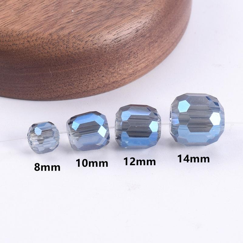 10pcs Round 8mm 10mm 12mm 14mm Crystal Glass Faceted Loose Beads For Jewelry Making DIY Crafts Findings