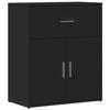 VidaXL Black Buffet 60x31x70 Cm Engineered Wood, Storage Cabinet, Entryway Furniture, Accent Furniture, Furniture of 840465