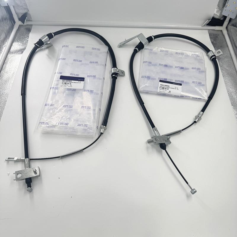 Lankovody zadní ruční brzdy levý pravý LH RH 2KS PRO Ssangyong Rexton W/5-LINK 2006+ OEM 4901008B03 4902108000