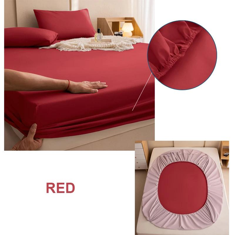 Thick Bed Sheet, Waterproof Sheet, Soft, Urine Proofing, White, Gray, Black, Red, Blue, Green